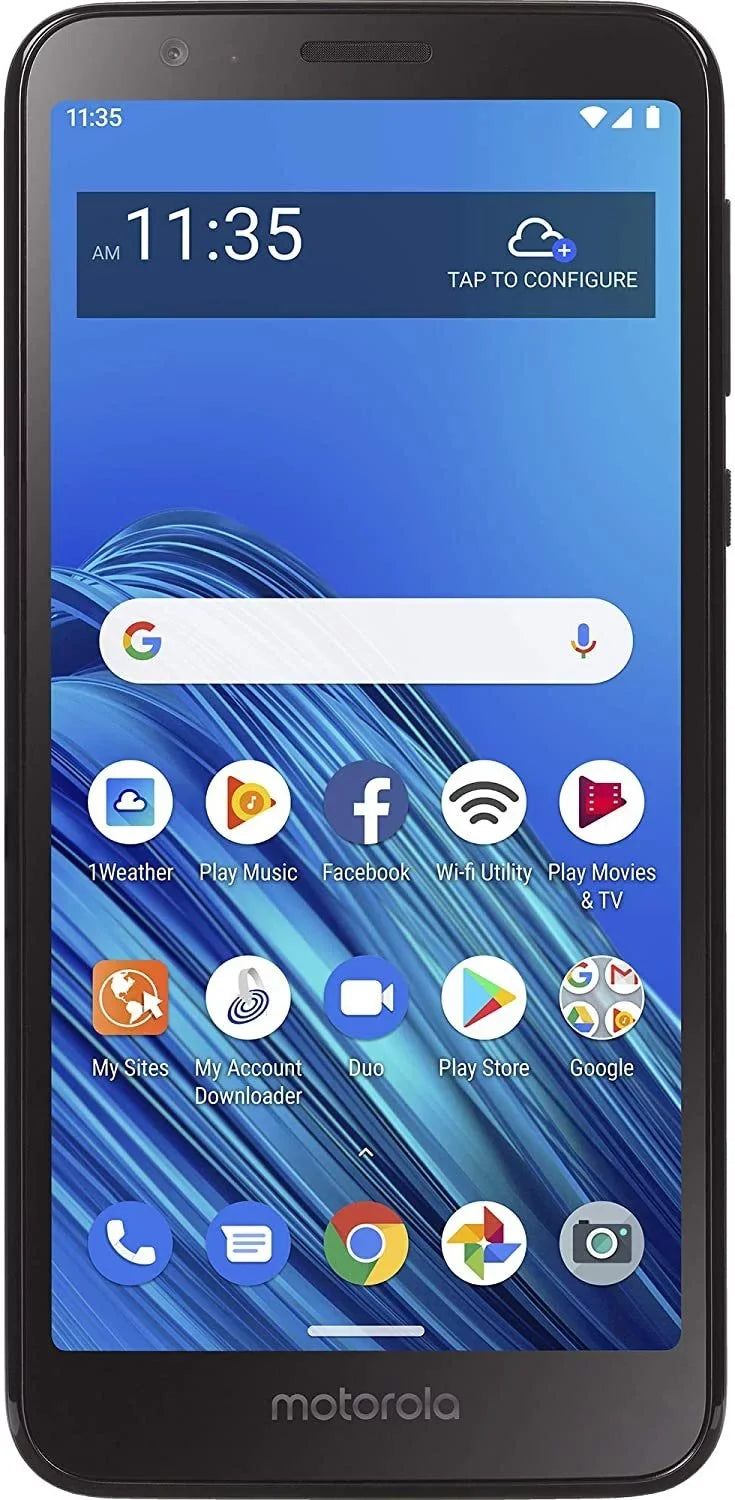 Motorola TracFone Moto E6 4G LTE Prepaid Smartphone Locked  Black  32GB