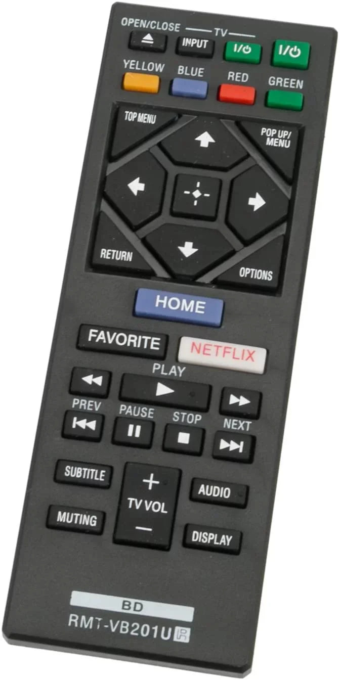 RMT-VB201U Replace Remote Control fit for  Blu-Ray BD Disc DVD Player BDP-BX370 BDP-S1700 BDP-S3700 BDP-S6700