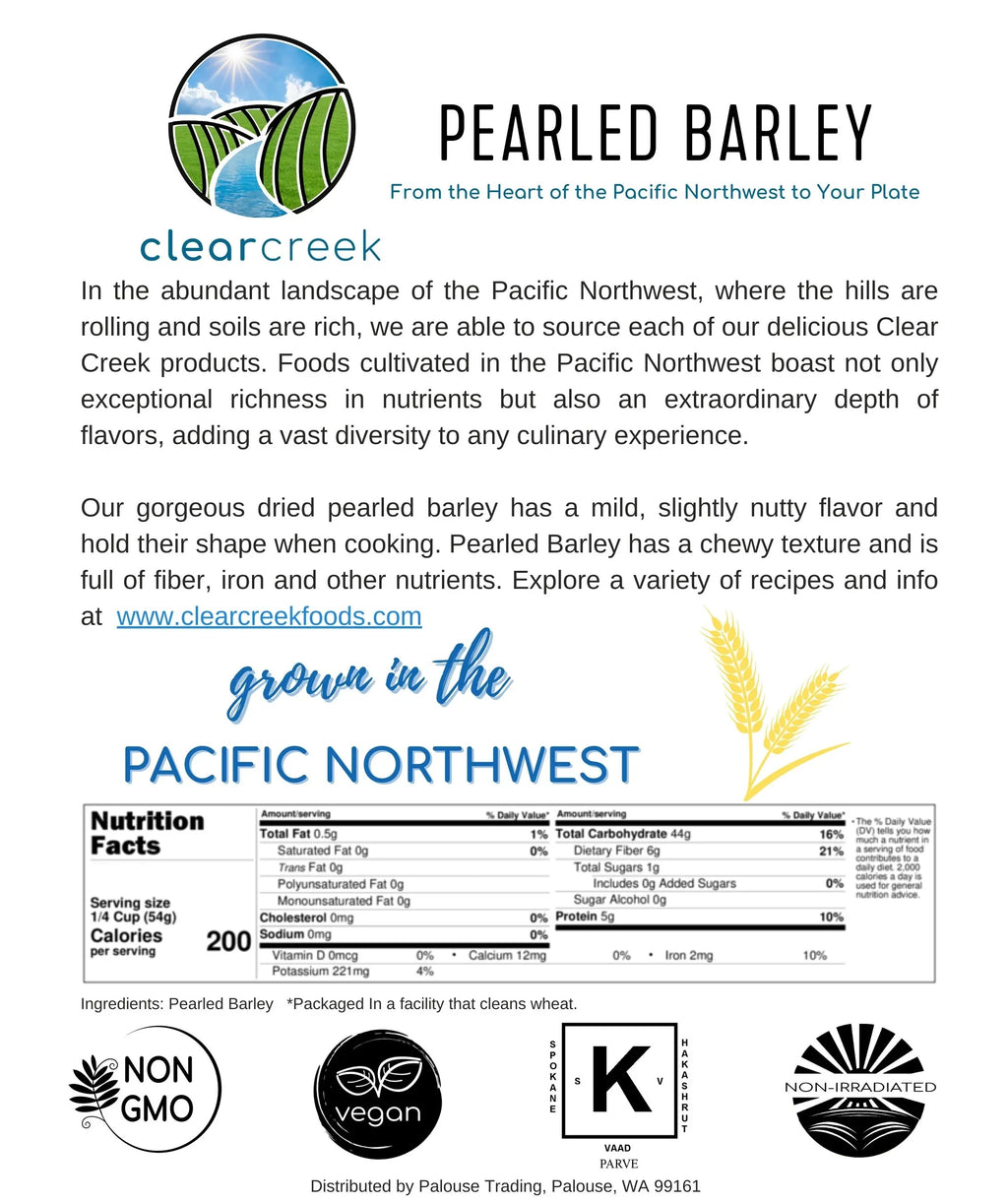 Pearled Barley Bulk | 25 lbs Bucket | Non GMO | Kosher | Food Storage