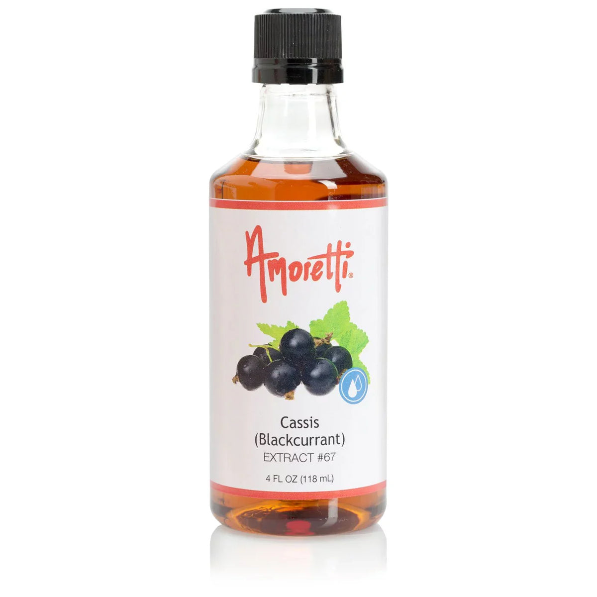Amoretti - Cassis (Blackcurrant) Extract liquid Soluble 2 oz - Highly Concentrated & Perfect For Pastry, Savory, Brewing, and more, Preservative Free, Vegan, Kosher Pareve, Keto Friendly