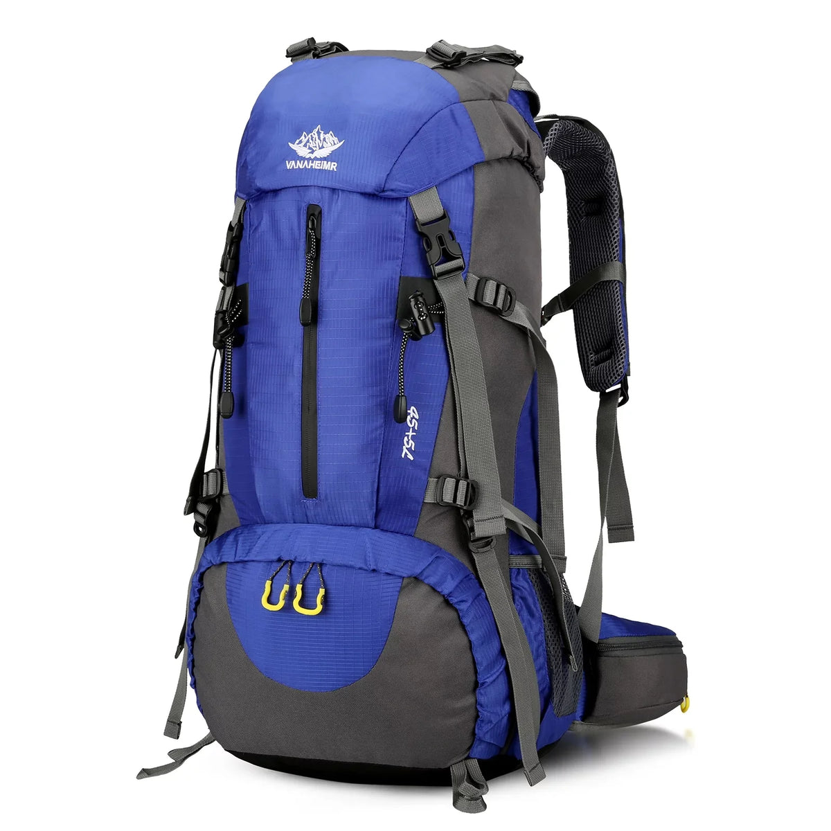 Adventure Backpack50L Waterproof Camping Backpack with Shoe Compartment and Rain shield