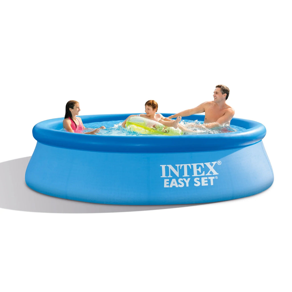Intex: Easy Set 10' x 30" Inflatable Pool W/ Filter Pump - (28121EH) - Includes Pump Filter, Hydro Aeration Technology, Outdoor/Backyard Family Pool, Suitable For Ages 6+