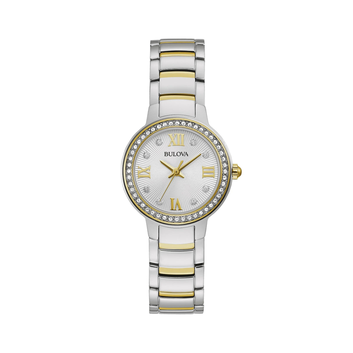 Bulova Women's Two-Tone Stainless Steel Crystal Accent Watch - 98L271
