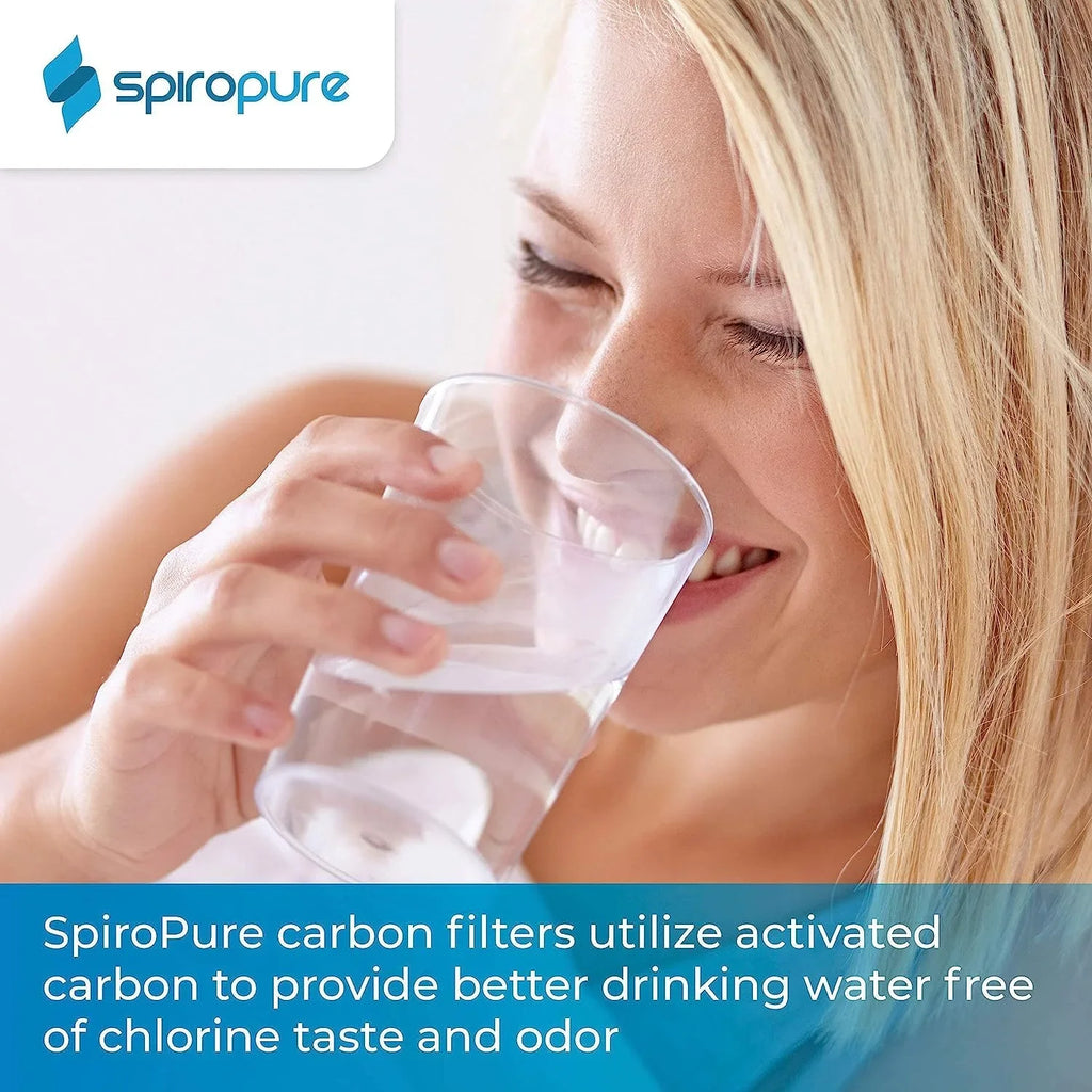 SpiroPure SP-GAC-10R 10x2.5 20 Micron Coconut Shell Granular Activated Carbon (GAC) liquid Filter Cartridge CC-10 155155-43 (Case of 12)