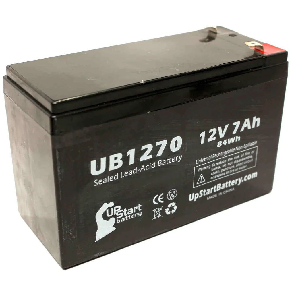 2x Pack - suitable APC SMART-UPS 2000 SURT2000RMXLI Battery - Replacement UB1270 Universal Sealed Lead Acid Battery (12V, 7Ah, 7000mAh, F1 Terminal, AGM, SLA) - Includes 4 F1 to F2 Terminal Adapters
