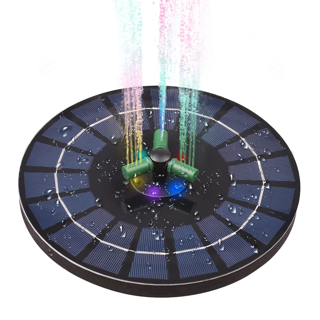 fountain,Led Solar aqua Pump With Battery Auto-shut Off With Battery Auto-shut Off 9 Inch 9 Inch Bath Nozzle Led Solar 6w Auto-shut Off 9 With Rotatable Nozzle Solar liquid Pump Yaliya Qisuo