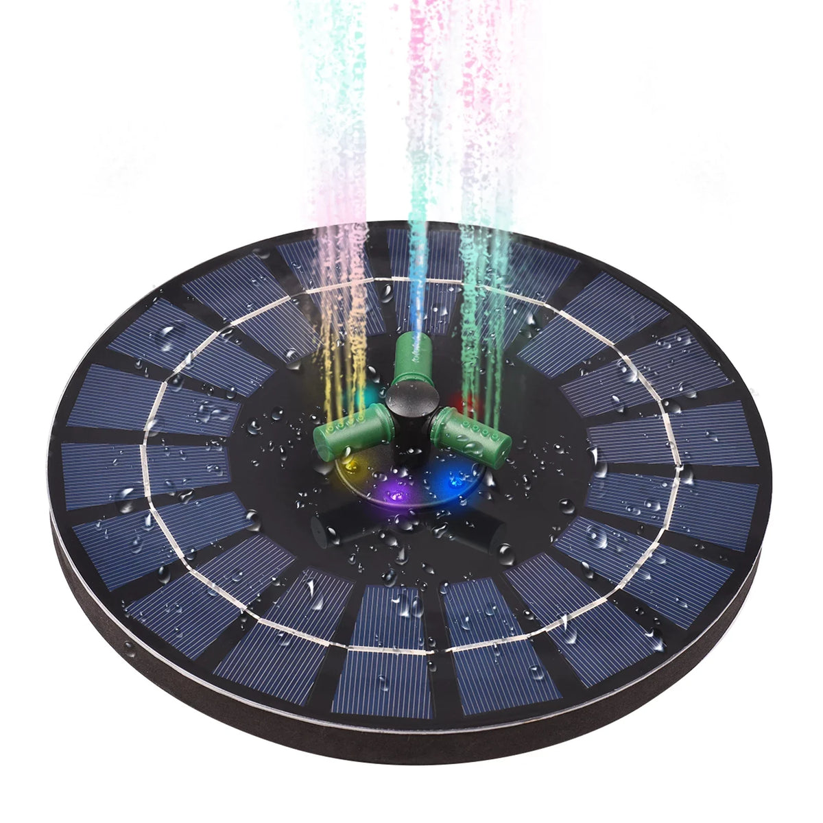 fountain,Led Solar aqua Pump With Battery Auto-shut Off With Battery Auto-shut Off 9 Inch 9 Inch Bath Nozzle Led Solar 6w Auto-shut Off 9 With Rotatable Nozzle Solar liquid Pump Yaliya Qisuo