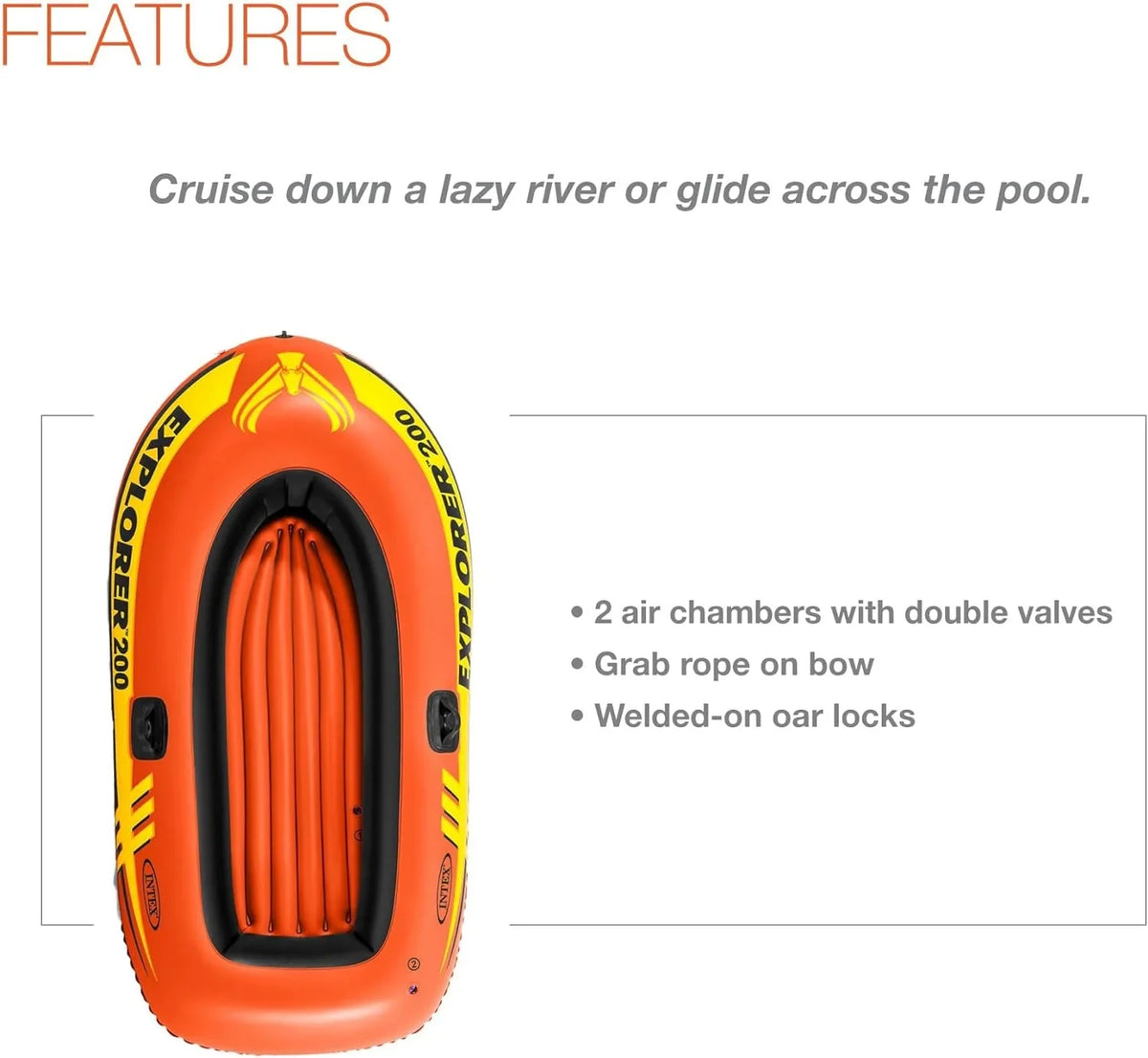 Intex Explorer 200, 2-Person Inflatable vessel