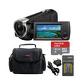 HD Handycam Camcorder (Black) with 32GB microSD Card and Accessory Bundle