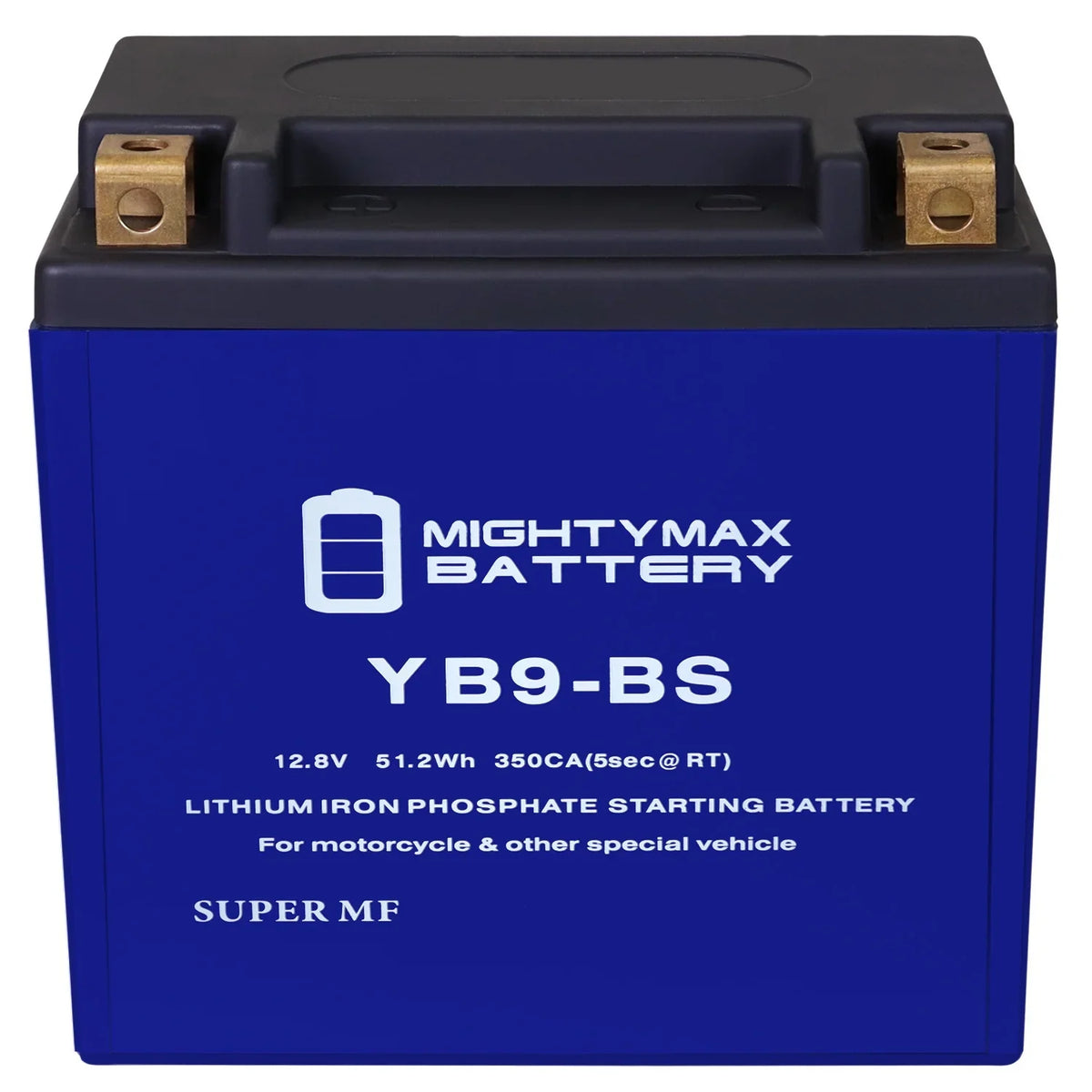 YB9-BS Lithium Replacement Battery appropriate with Gilera 125 XR2 E-Starter All Years - 8 Pack