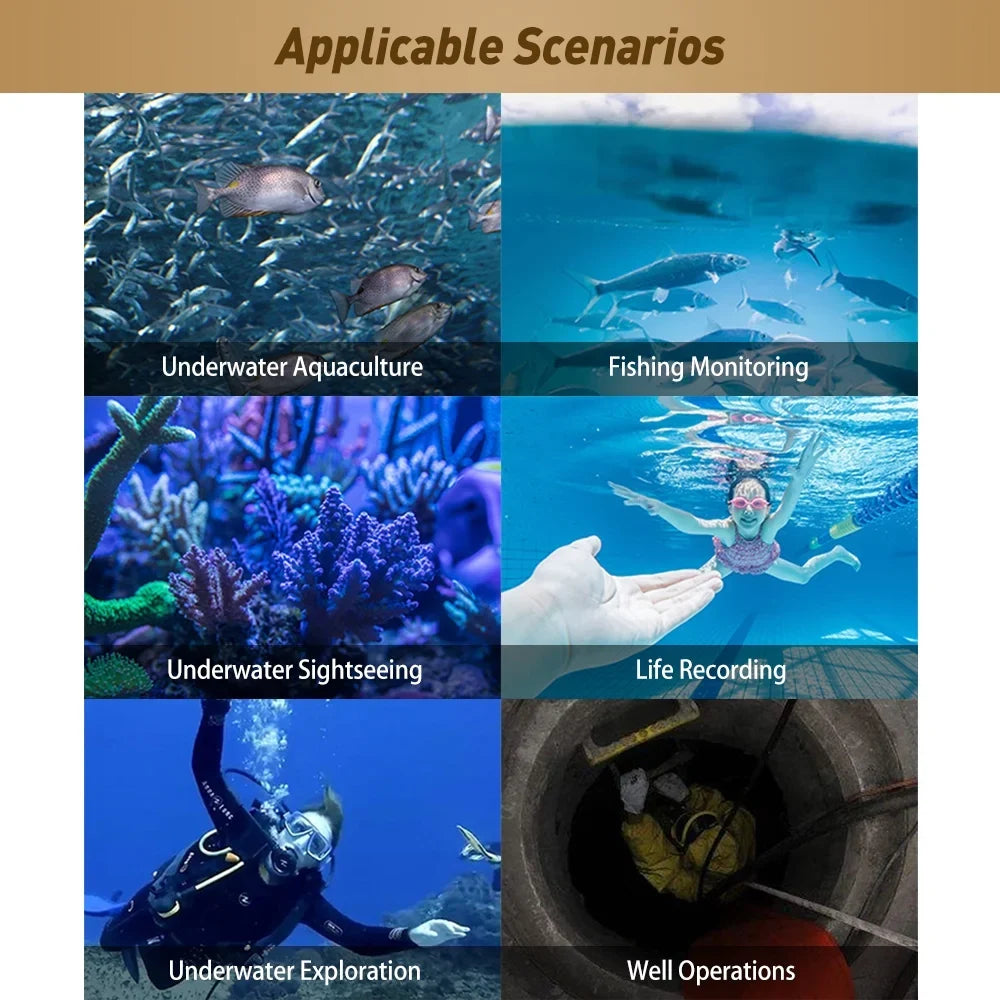 Erchang Undersea camera,Camera vessel Lake Sea Inch Monitor vessel Fish 7 Inch Camera Portable Fish Portable Fish 7 Monitor craft Lake 7 Inch Monitor