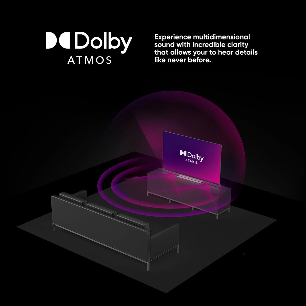 50” QLED 4K UHD (2160p) Roku Smart TV with Dolby Atmos, Dolby Vision, Local Dimming, 120hz Effective Refresh Rate, and HDR (100071700). onn