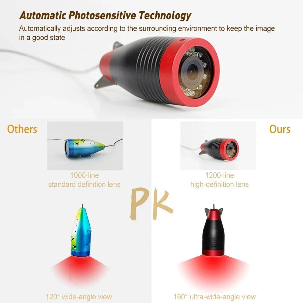 Erchang Undersea camera,Camera vessel Lake Sea Inch Monitor vessel Fish 7 Inch Camera Portable Fish Portable Fish 7 Monitor craft Lake 7 Inch Monitor