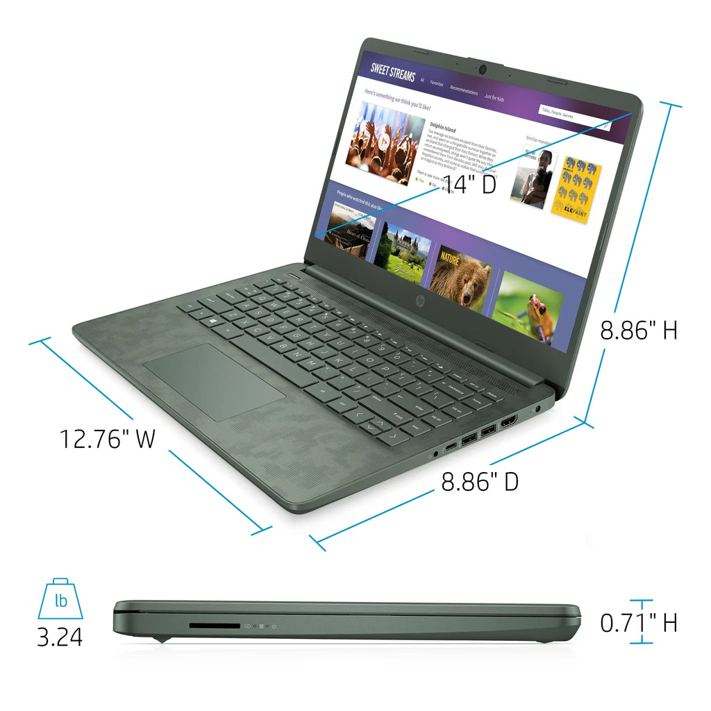 14"  Core i5-1135G7, 8GB RAM, 256GB SSD, Digi Camo, Windows 10, 14-dq2088wm