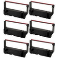 Printer Ribbons (6/PK) (30982002BR). PrinterDash matching Replacement for Star-Micronics MP-200 Series/MP-235/MP-242/MP-292/MP-512/SP-200 Series/SP-212/SP-242/SP-500/SP-2000 Black/Red P.O.S