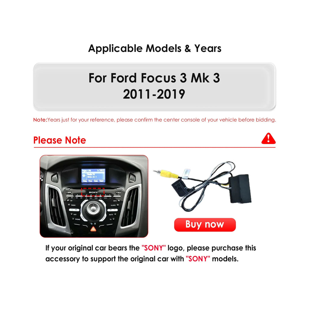 Carplay Android 13.0 Wifi Bluetooth 4+32GB RDS 9.7" Car Stereo Radio Head Unit GPS Navigation Player For  Focus 2011 2012 2013 2014 2015 2016 2017 2018 2019