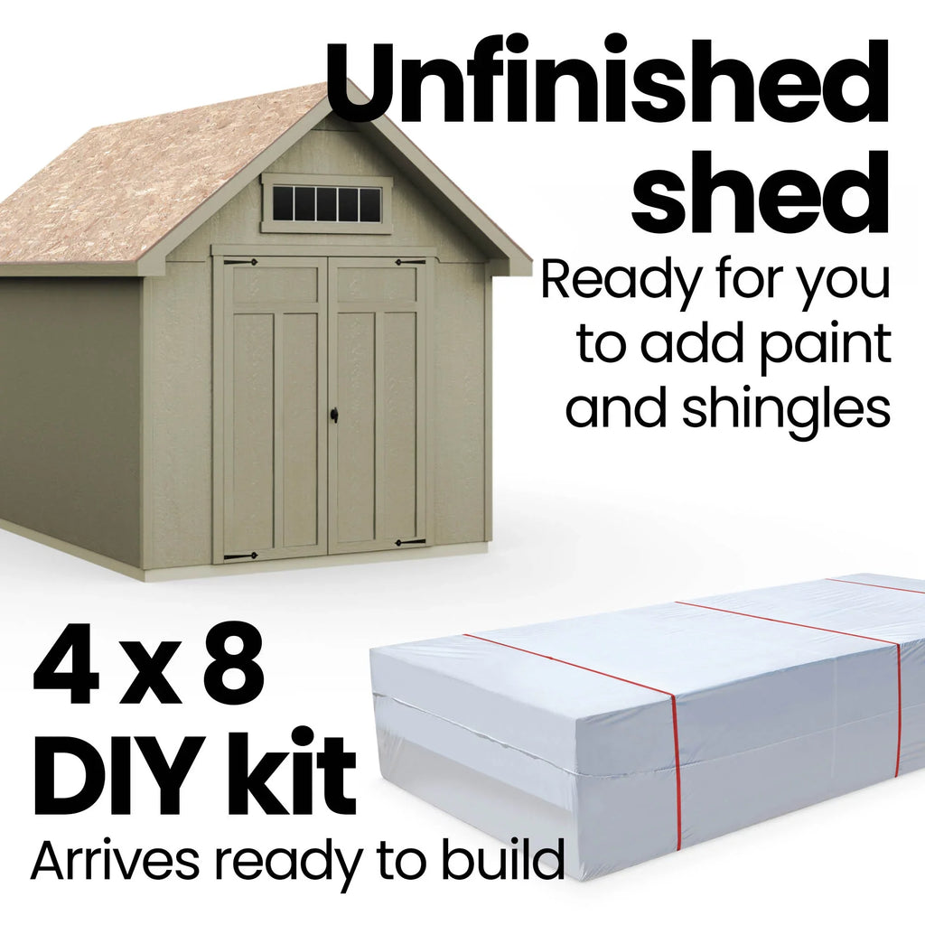 Wood Storage Shed (Floor Included). x 12 ft. Handy Home Products Tribeca 8 ft