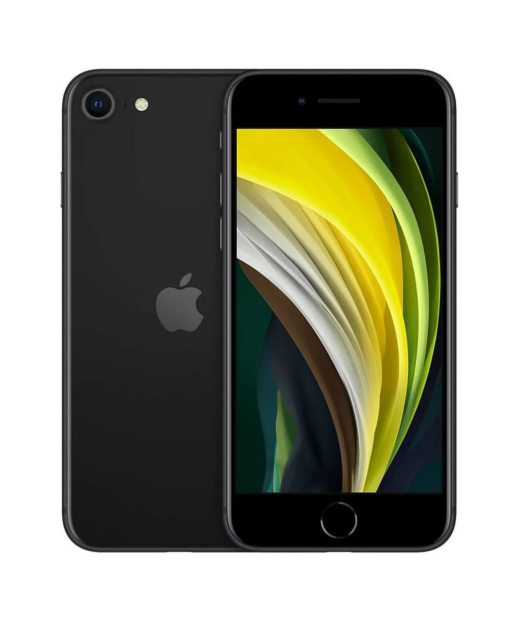 Restored  iPhone SE (2nd Gen) A2275 (Fully Unlocked) 64GB Black (Grade A) w/ Gift Box (Refurbished)