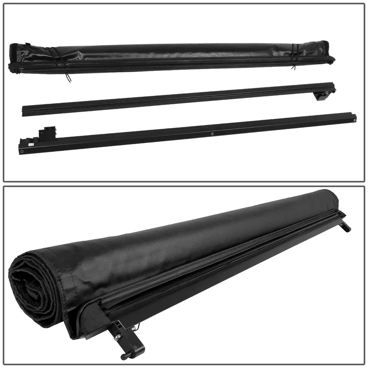 DNA Motoring TTC-RU-043 for 2015 to 2019 Chevy Colorado/GMC Canyon 5 Ft Short Bed Roll-Up Soft Vinyl Tonneau protector 16-18