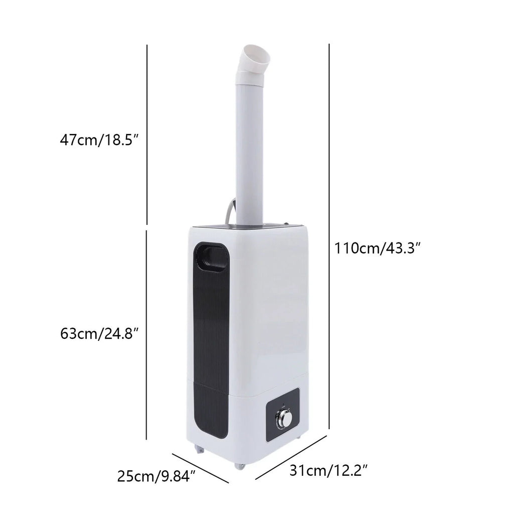 Fichiouy 110W Humidifier Floor Type 6.29 Gal Industrial Ultrasonic Sprayer for Large Room