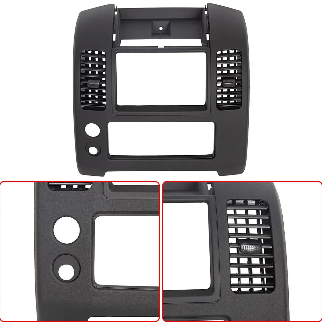 KOJEM ront Center Dash Console for 2005-2020 Nissan Frontier, Front Center Dash Console Instrument Panel Lid Bezel Dashboard shield Replacement for Part Number 68259-ZP16C, Matte Black