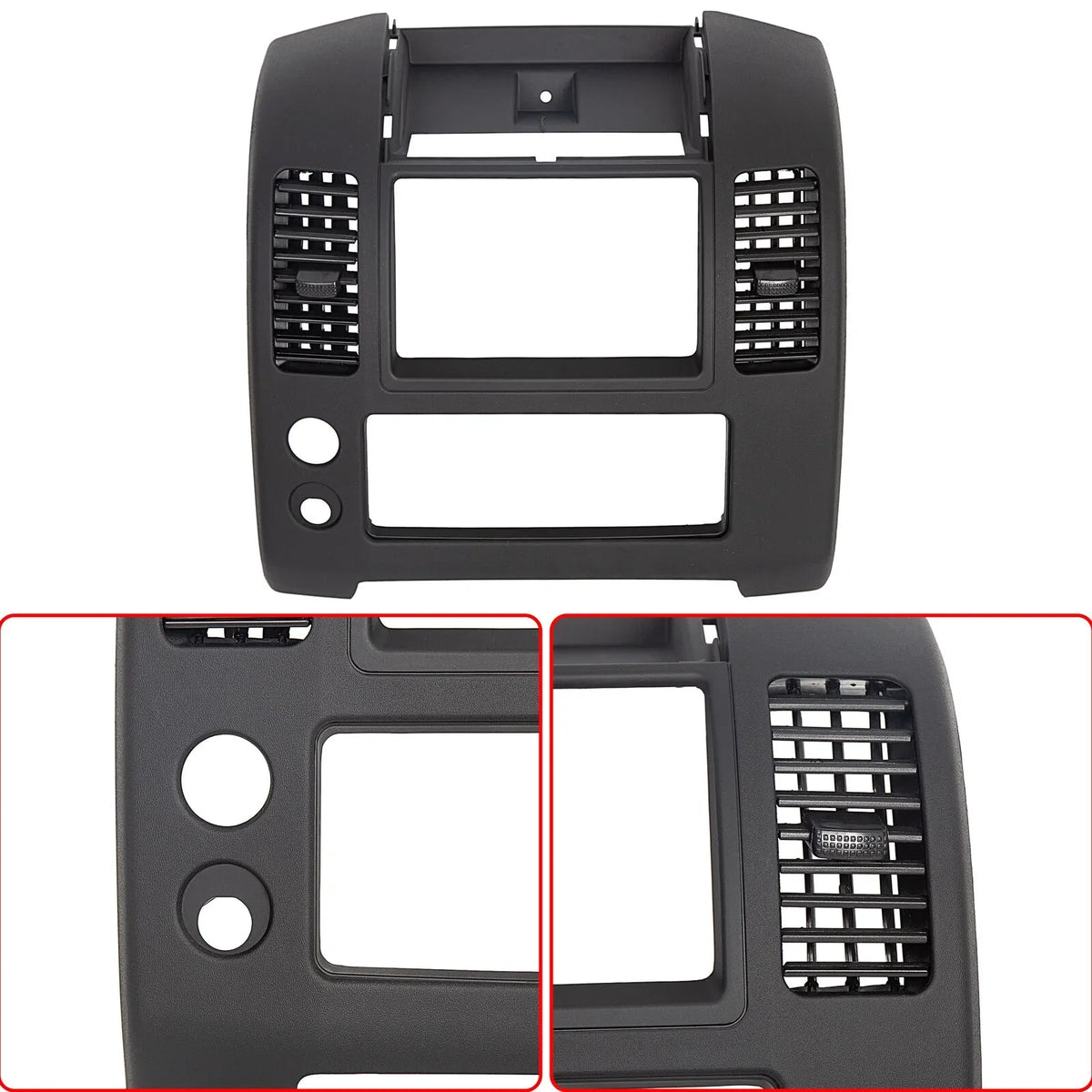 KOJEM ront Center Dash Console for 2005-2020 Nissan Frontier, Front Center Dash Console Instrument Panel Lid Bezel Dashboard shield Replacement for Part Number 68259-ZP16C, Matte Black