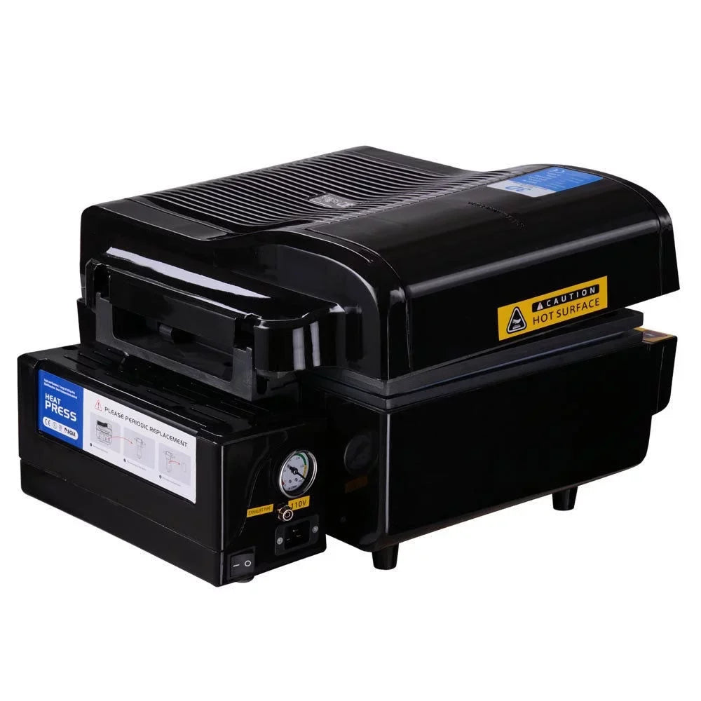INTBUYING 3D Vacuum Sublimation Heat Press Machine Mug Paper Inks Tape Rubber Clamps Transfer KIT