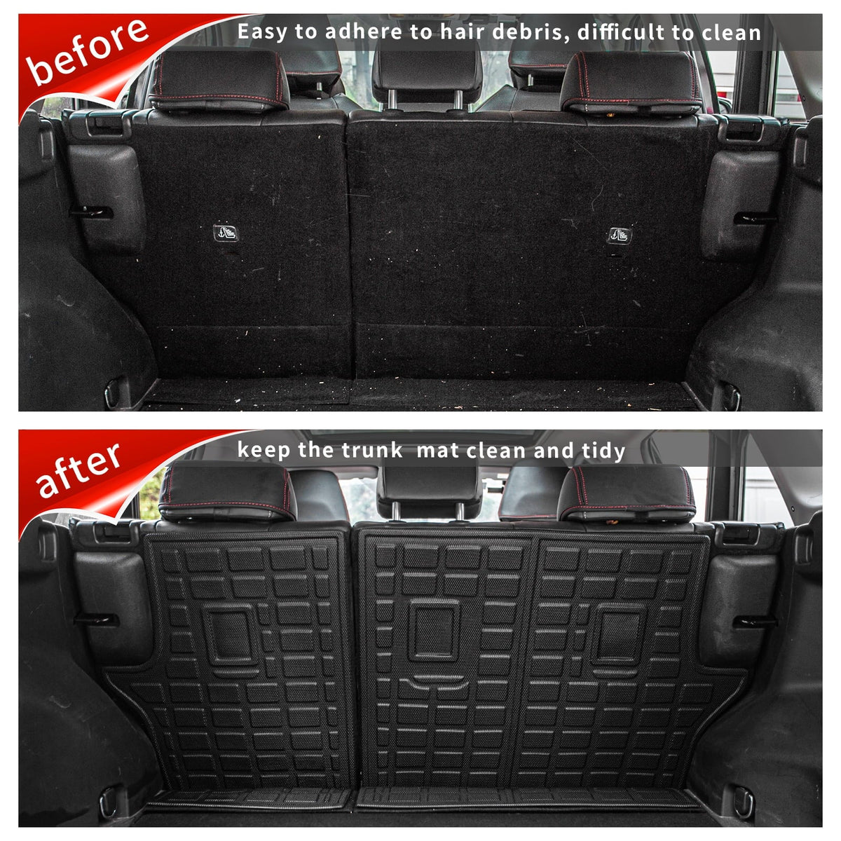 Fit 2019-2024  RAV4 Back Seat Protector TPE All climate Trunk Mats 2023 RAV4 Accessories