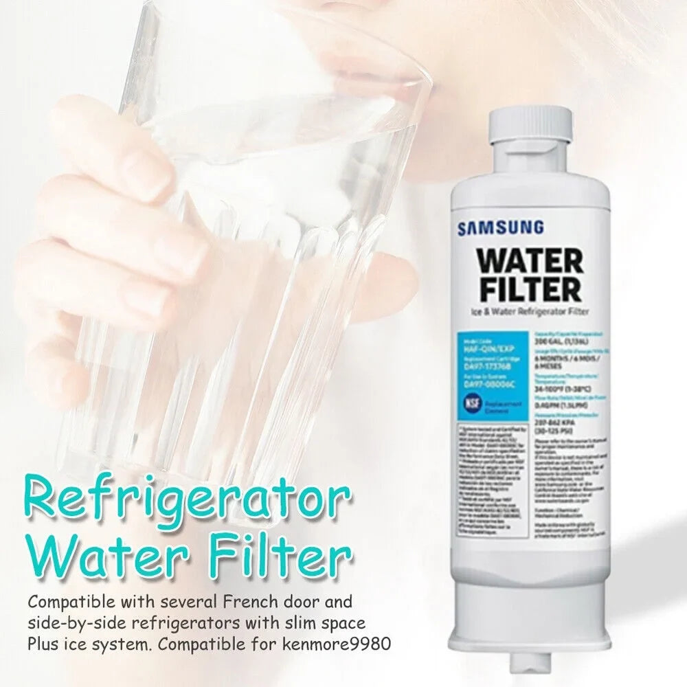 4 PACK DA97-17376B suitable with HAF-QIN/EXP, HAF-QIN, DA97-08006C Refrigerator aqua Filter