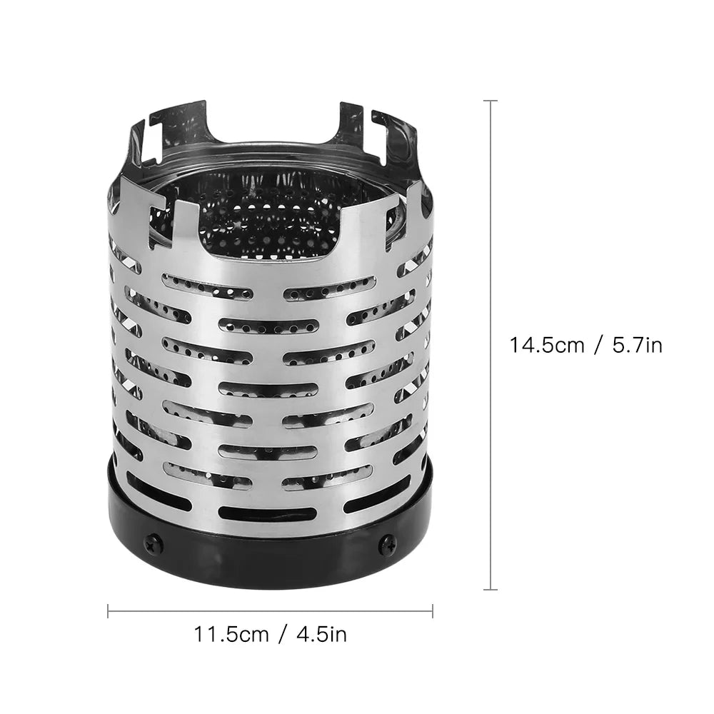 Nebublu Heating Stoves,Warmer Stoves shield Outdoor Portable Heater Tent shield Handle Steel Tent protector Stainless Steel Tent Handle Tent Heater Portable Stainless Steel SIUKE RUSUO wrap Handle Tent