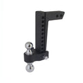 Trailer Valet Blackout Series 10K Adjustable Drop Hitch: 0-10" Drop, Reversible 2" & 2-5/16" Ball, High-Grade Aluminum with Signature Wrinkle Black Powder Coating (700-Hour Corrosion Resistance)
