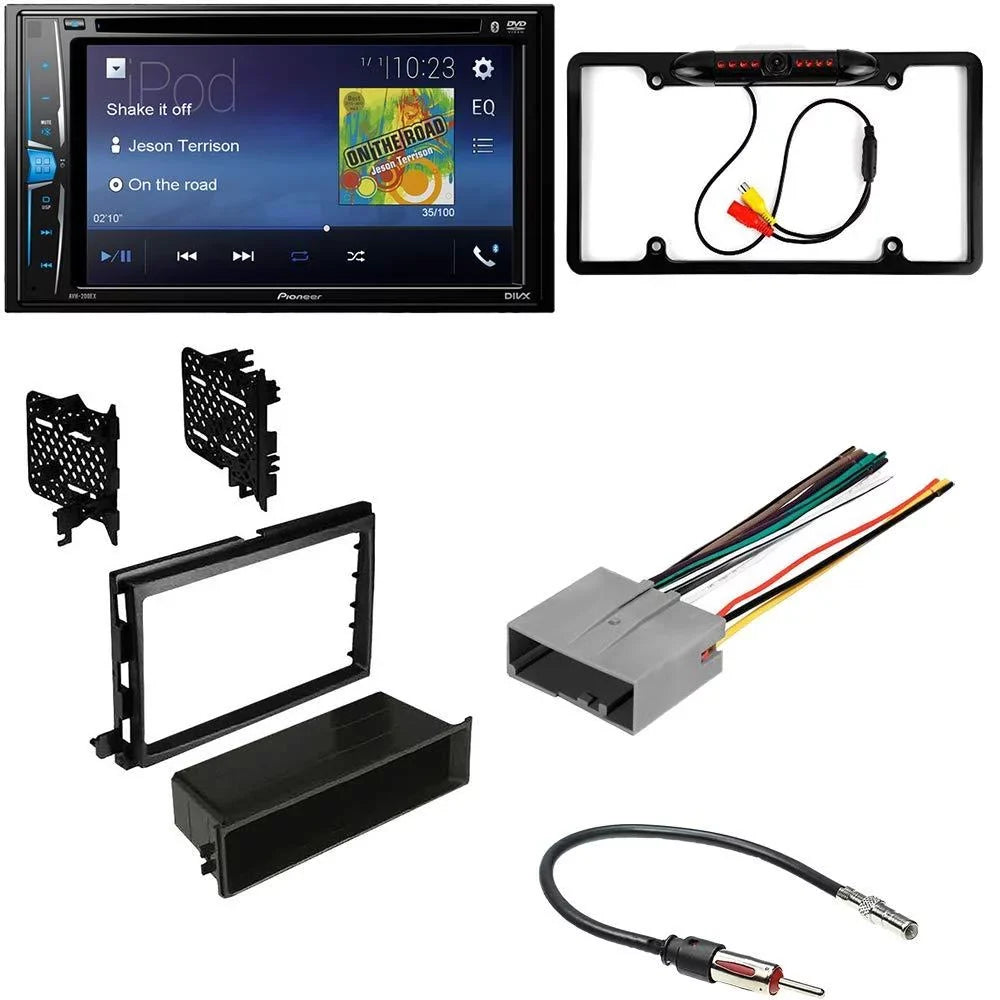 KIT2519 Bundle with Pioneer Multimedia DVD Car Stereo and Installation Kit - for 2009-2016  Econoline/E-Series / Bluetooth Touchscreen, Backup Camera, Double Din Dash Kit
