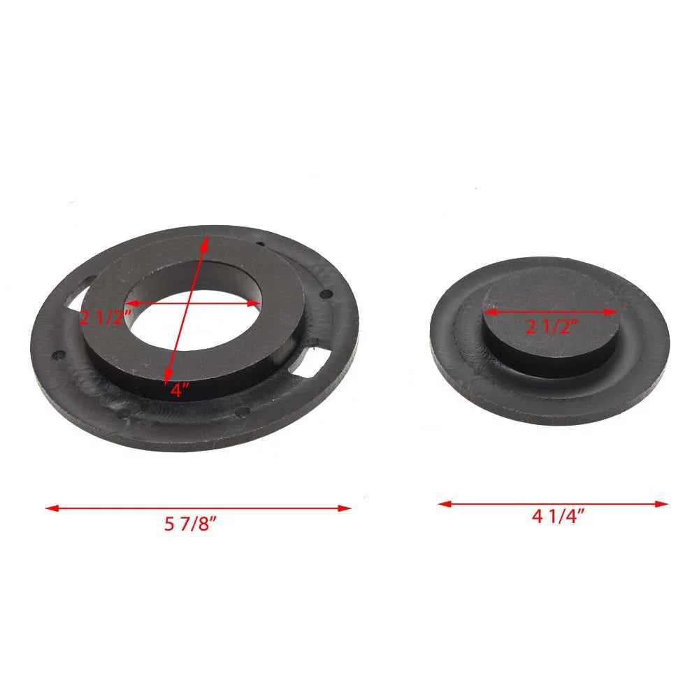 Lowe craft Deck Plate 2128329 | Ski Pylon 2 1/2 Inch Black Starboard
