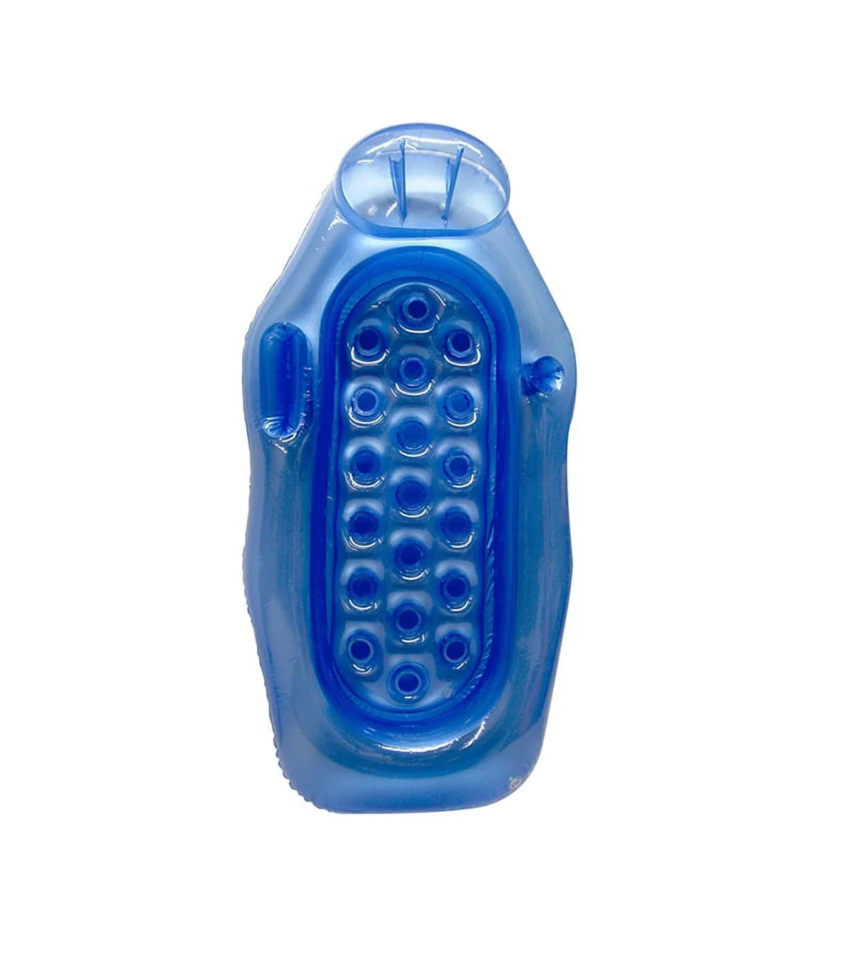 Swim Central 76" Wet or Dry Inflatable 1-Person moisture or Swimming Pool Sun Lounge - Blue