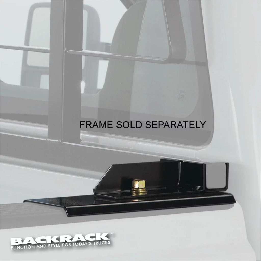 BACKRACK by RealTruck | Hardware Kit for use w/ Standard Bed, Black, No Drill suitable with 1993-2014  Ranger; 1993 Mazda B2200/B2600; 1994-2009 Mazda B2300; 1998-2001 B2500; 1994-2009 B4000