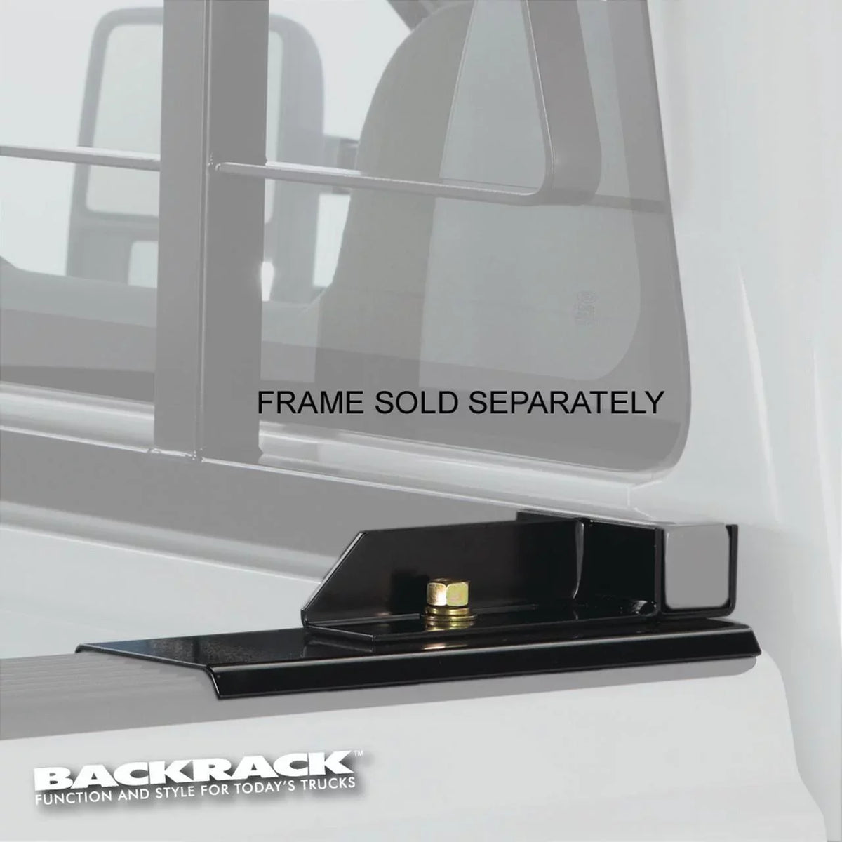 BACKRACK by RealTruck | Hardware Kit for use w/ Standard Bed, Black, No Drill suitable with 1993-2014  Ranger; 1993 Mazda B2200/B2600; 1994-2009 Mazda B2300; 1998-2001 B2500; 1994-2009 B4000