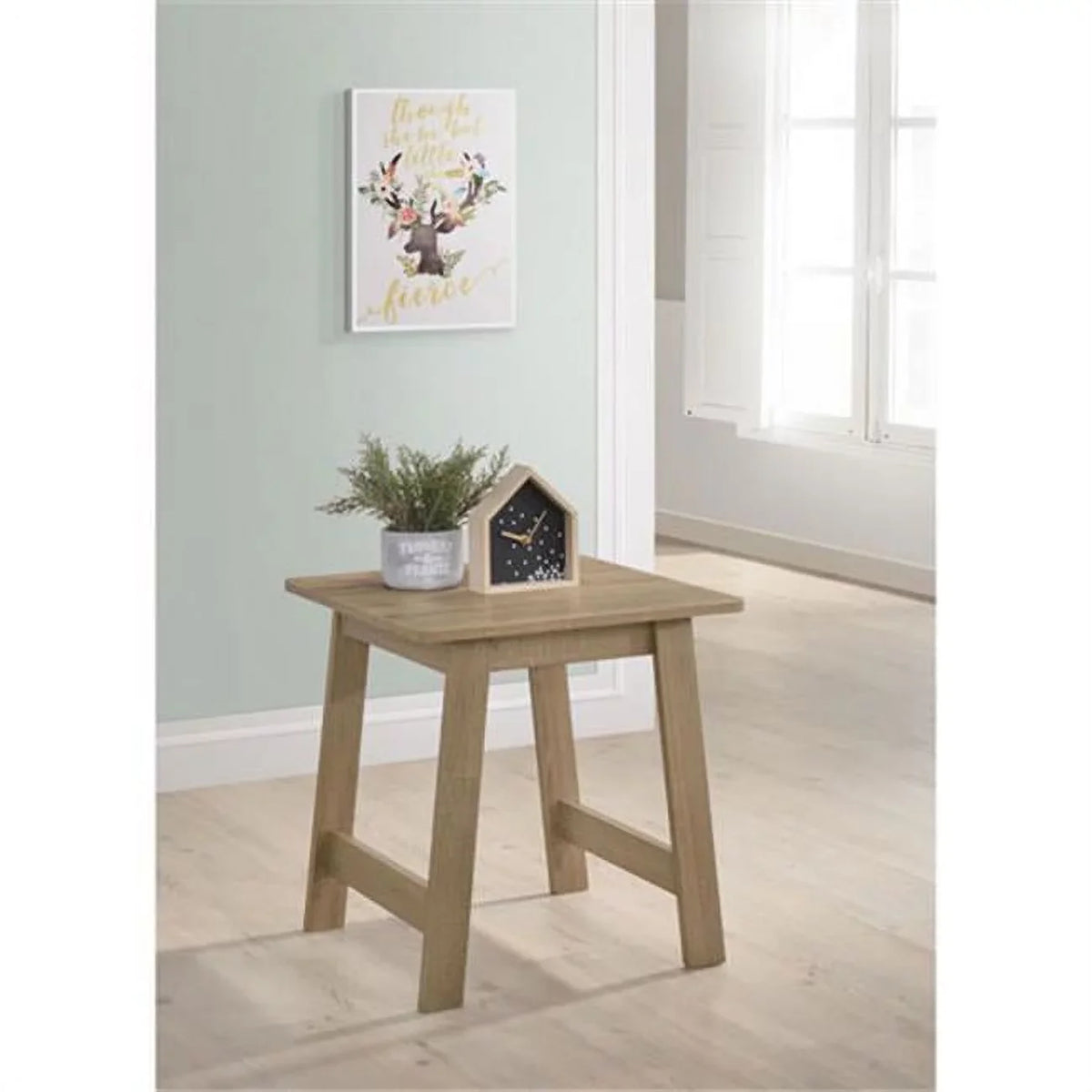 Matt End Table - Craftman Oak. Progressive Furniture  20 x 18 x 18 in