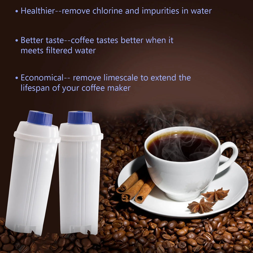 4Pcs Coffee Replacement Filter Cartridge Replacement Filter Coffee Filter matching with Delonghi DSL C002 Maker Machine Coffee Machine Accessory liquid Filter for Coffee Maker