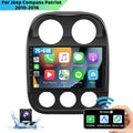 Podofo 2+64G for JEEP COMPASS 2010-2016 Vehicles Android 13 Wireless Carplay Android Auto Mirror Link 10'' Touchscreen Car Stereo Radio WIFI GPS FM Bluetooth Hifi USB,AHD Backup Camera