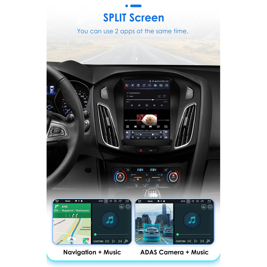 Carplay Android 13.0 Wifi Bluetooth 4+32GB RDS 9.7" Car Stereo Radio Head Unit GPS Navigation Player For  Focus 2011 2012 2013 2014 2015 2016 2017 2018 2019