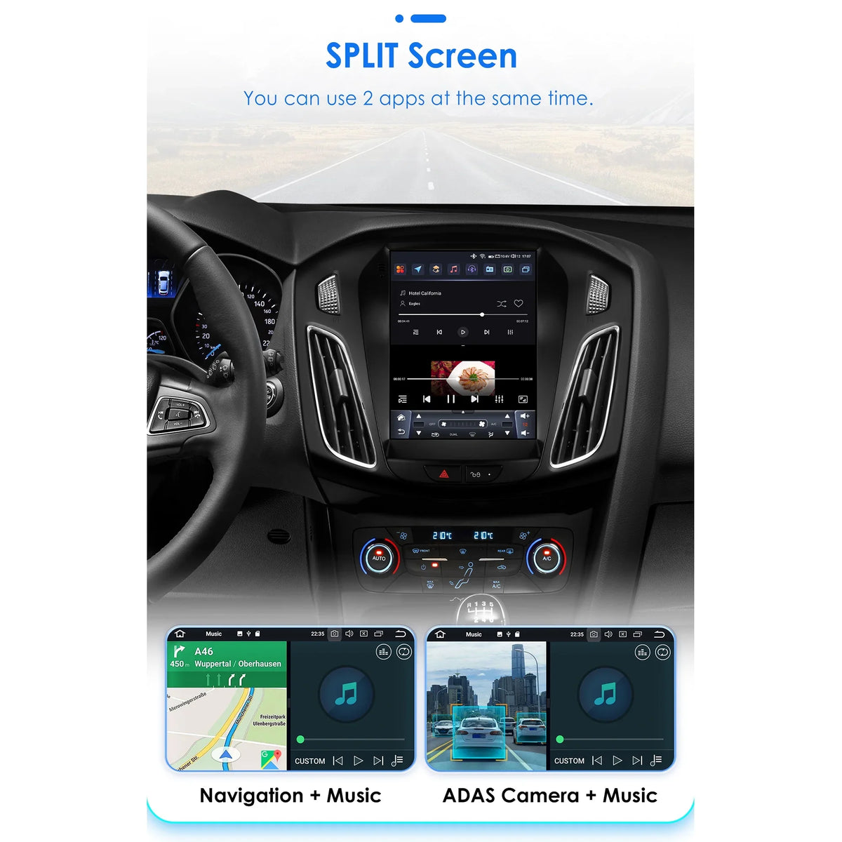 Carplay Android 13.0 Wifi Bluetooth 4+32GB RDS 9.7" Car Stereo Radio Head Unit GPS Navigation Player For  Focus 2011 2012 2013 2014 2015 2016 2017 2018 2019