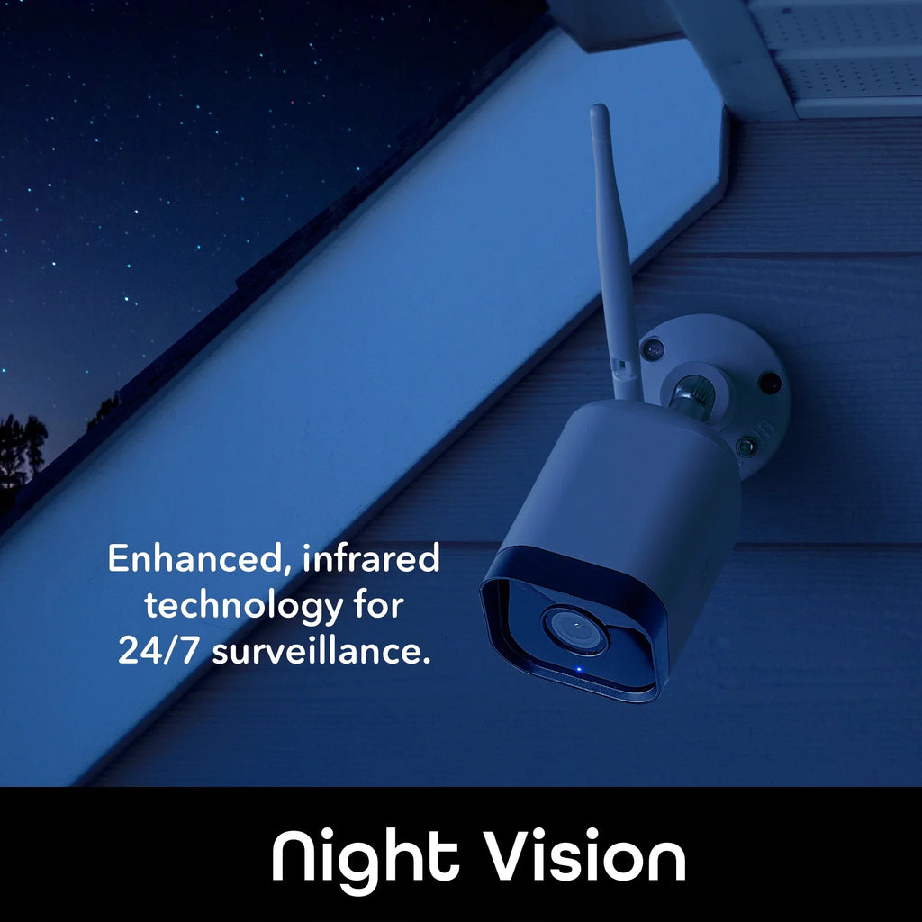 Geeni Hawk 3 1080p HD Smart WiFi Security Camera, Outdoor IP66 Weatherproof, 2-Pack (Supports Only 2.4GHz Wi-Fi)