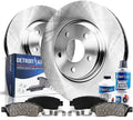 Detroit Axle - Rear Brake Kit for 2003-2011  Crown Victoria Mercury Grand Marquis, 2003-2004 Mercury Marauder Brake Rotors and Ceramic Brakes Pads Replacement: 11.61" Rotors