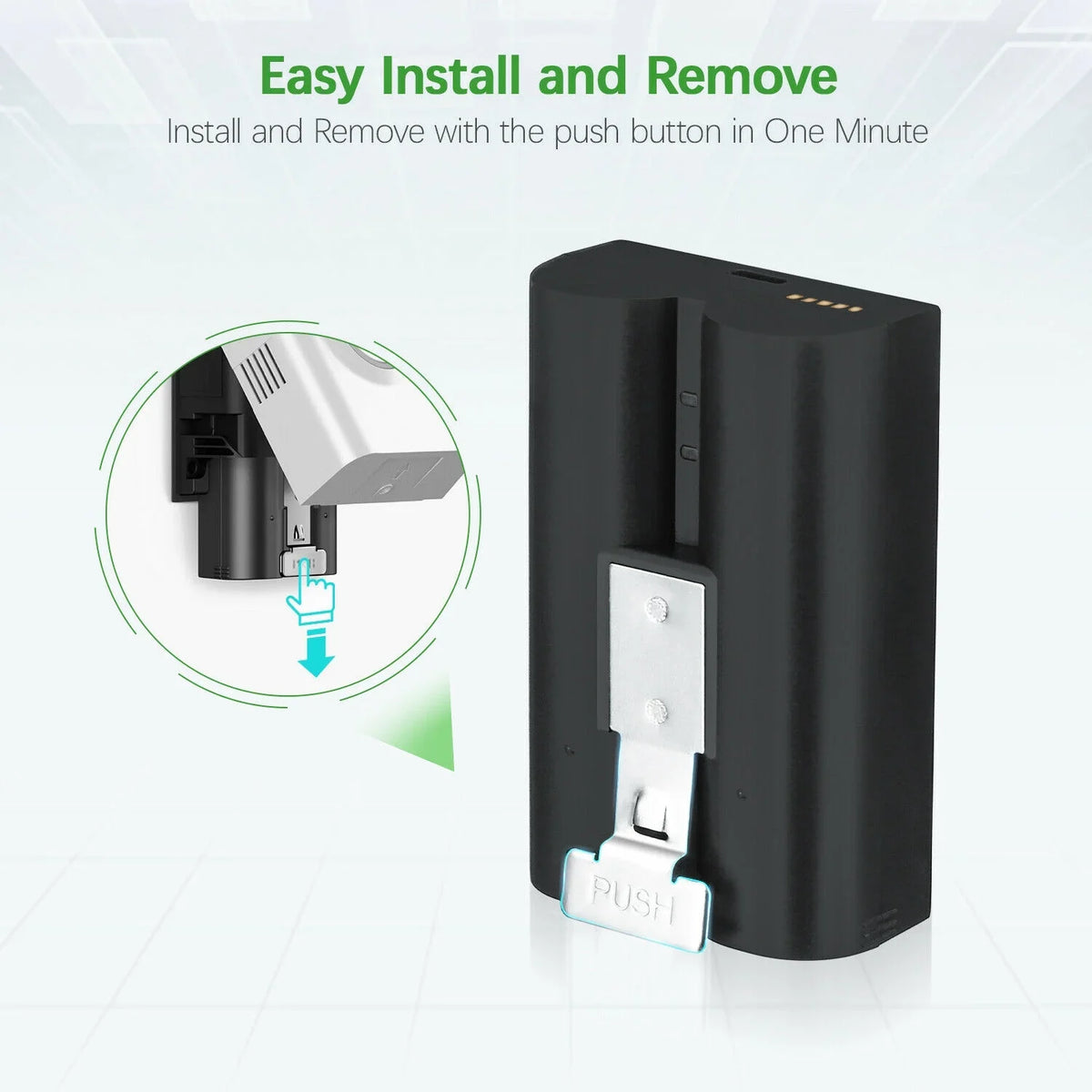 EBL 3-Pack Rechargeable Doorbell Replacement Battery appropriate with Ring Video Doorbell 2/3/3 Plus/4, Spotlight Cam, Stick Up Cam, for Ring Doorbell Camera, Backup Batteries 6040mAh 3.65V