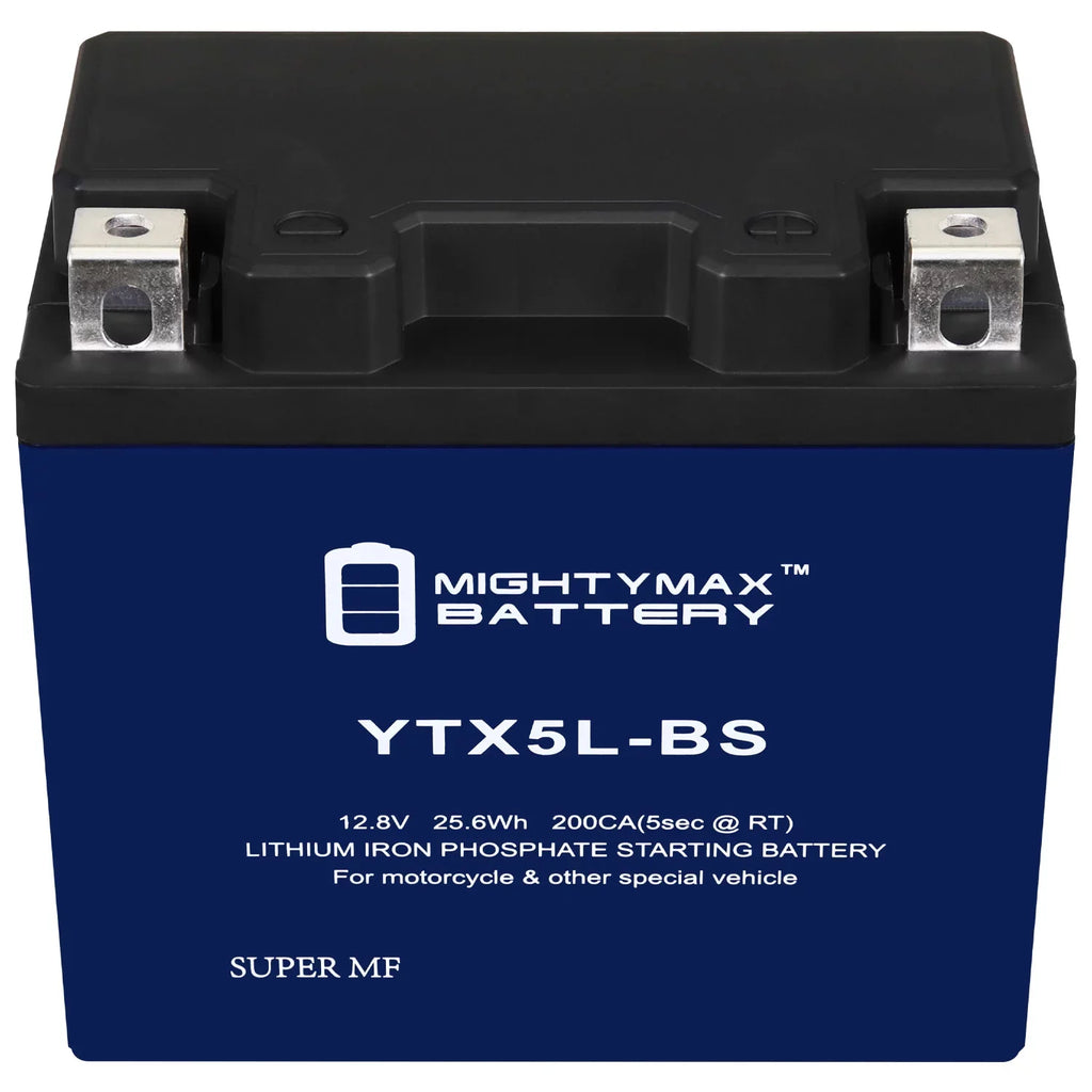 YTX5L-BS Lithium Replacement Battery matching with Cannondale EX Motorcycle 00-01 - 10 Pack