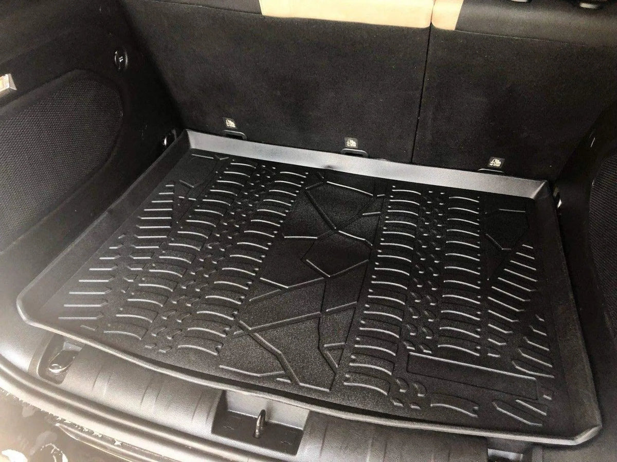 EACCESSORIES EA Cargo Liner – Trunk Mat for Jeep Renegade 2015-2023 – atmospheric conditions-impervious Trunk Mats for Cars with Raised Lip – Non-Slip Car Trunk Mat Rubber – Easy to Install – Laser Pre-Cut Design