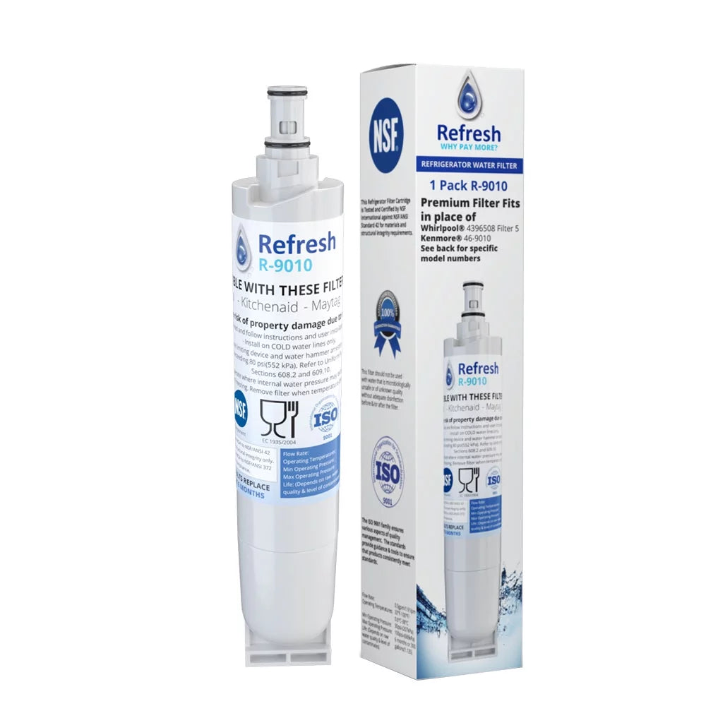 Replacement For Whirlpool ED2GHEXNB04 Refrigerator aqua Filter - by Refresh (4 Pack)