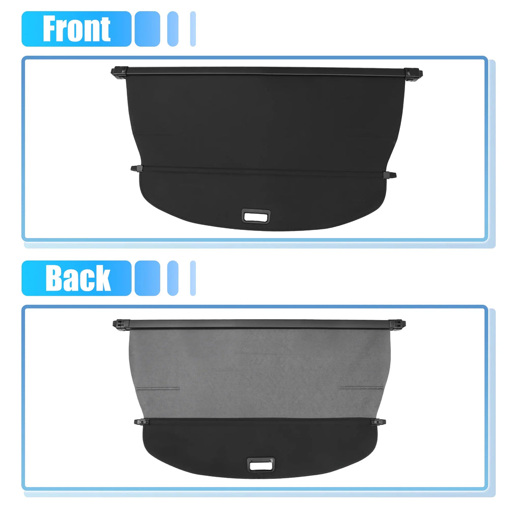 Unique Bargains Retractable Cargo shield Rear Trunk protector Shield Shade Ajustable Fit for Nissan Rogue 2021-2024 Black