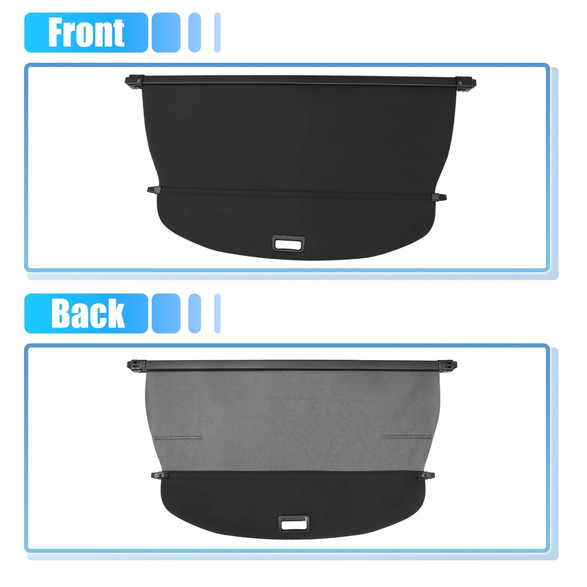 Unique Bargains Retractable Cargo shield Rear Trunk protector Shield Shade Ajustable Fit for Nissan Rogue 2021-2024 Black