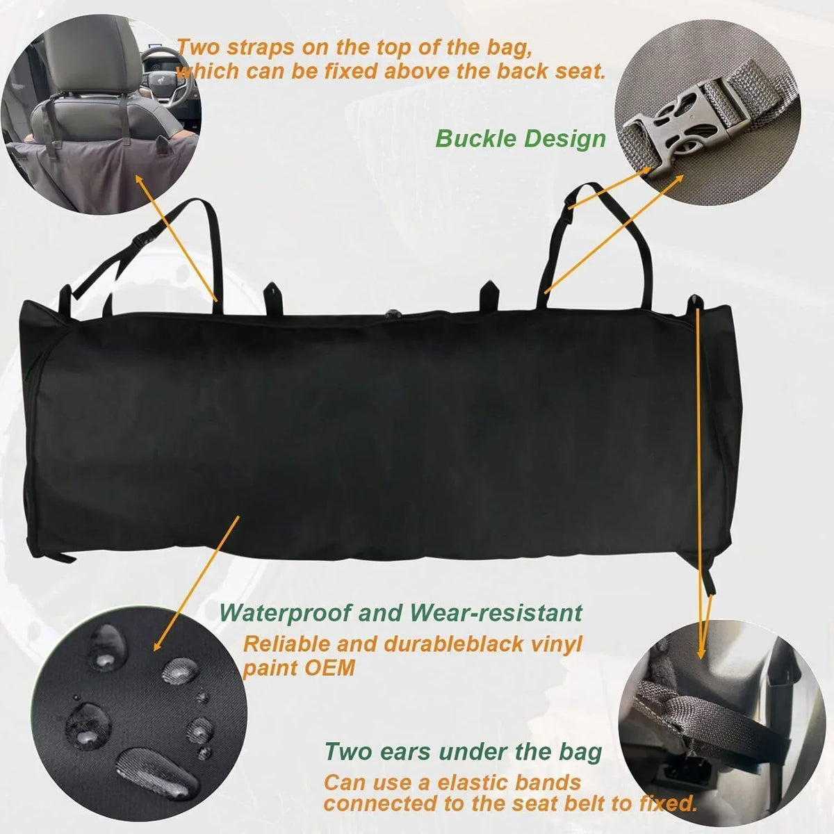 600D Soft Top Window Storage Bag For  Bronco Accessories 2021-2023 4-Door